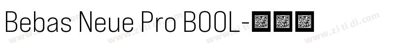 Bebas Neue Pro BOOL字体转换